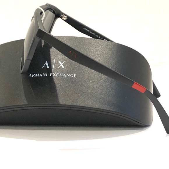 ?Armani Exchange Black Unisex Sunglasses+Case NWT main image 9